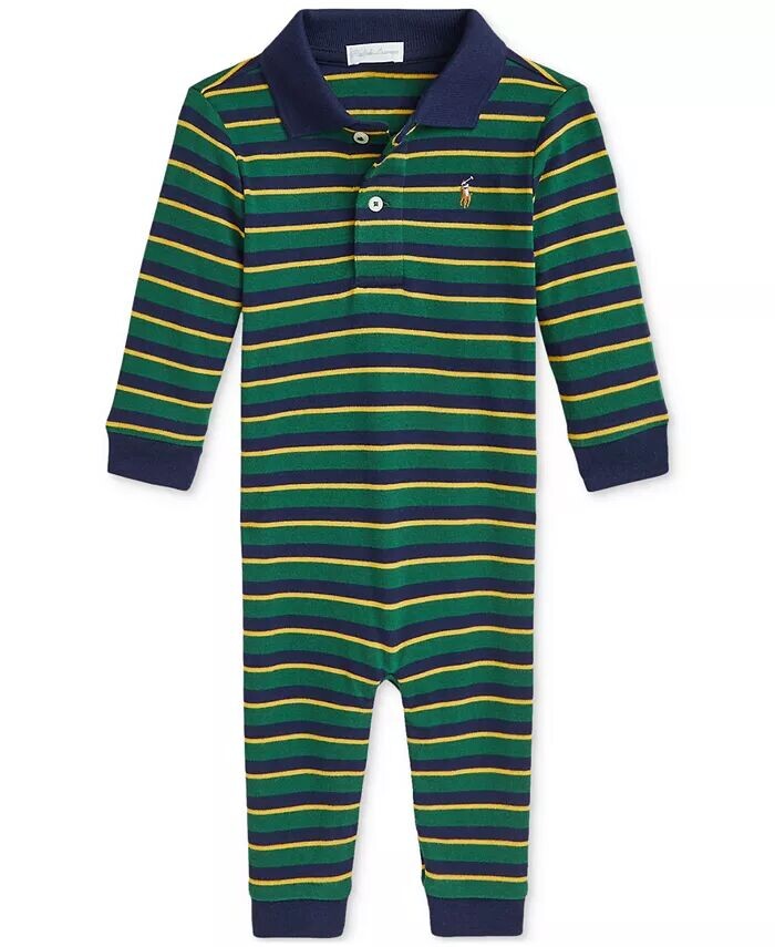 

Комбинезон-поло в полоску для малышей Polo Ralph Lauren, мультиколор