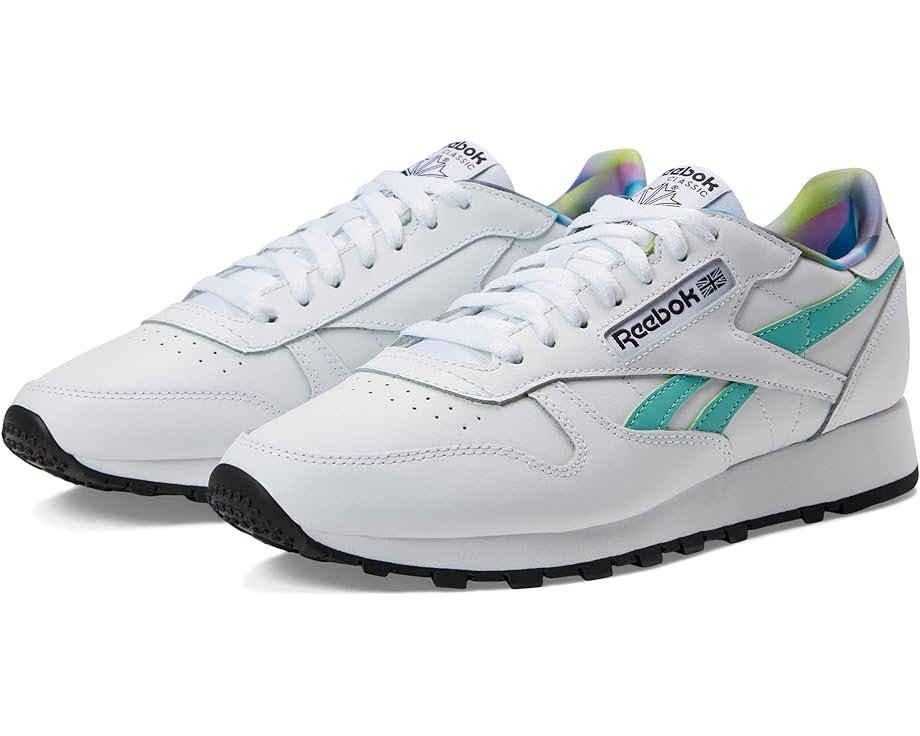 Кроссовки Reebok Lifestyle Classic Leather, цвет White/Semi Classic Teal/Lilac Glow кроссовки reebok classic club geo mid white lilac classic teal