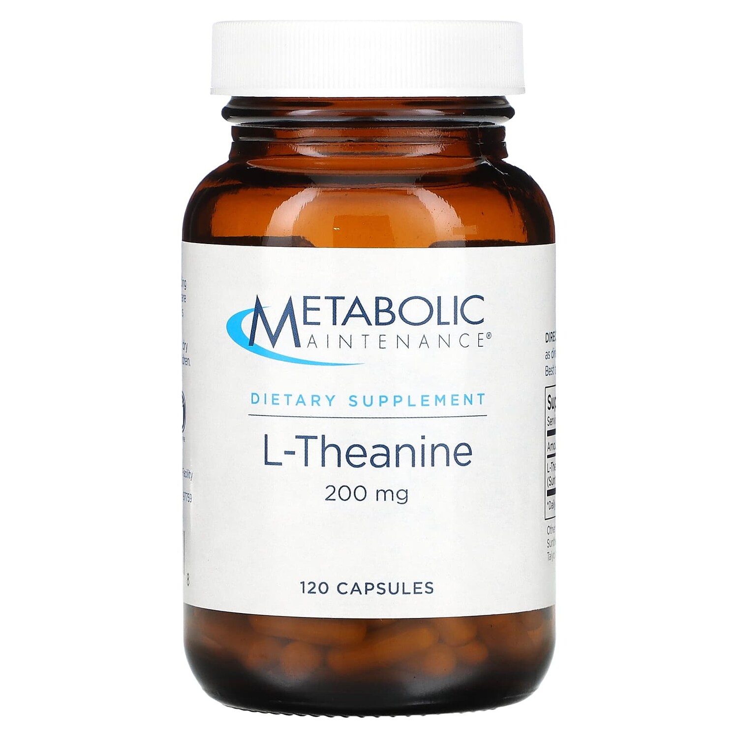 

L-теанин, 200 мг, 120 капсул, Metabolic Maintenance