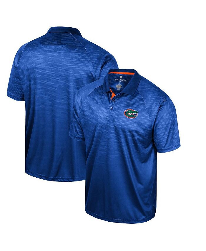 

Мужская рубашка-поло реглан Royal Florida Gators Honeycomb Colosseum, синий