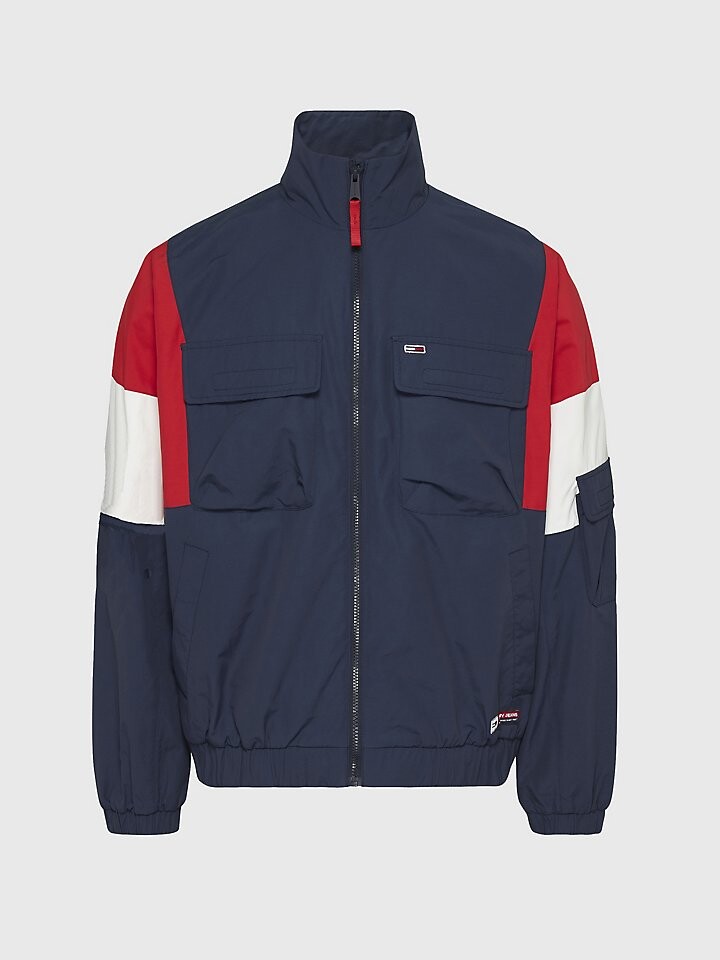 

Спортивная куртка с цветными блоками в стиле ретро Tommy Jeans