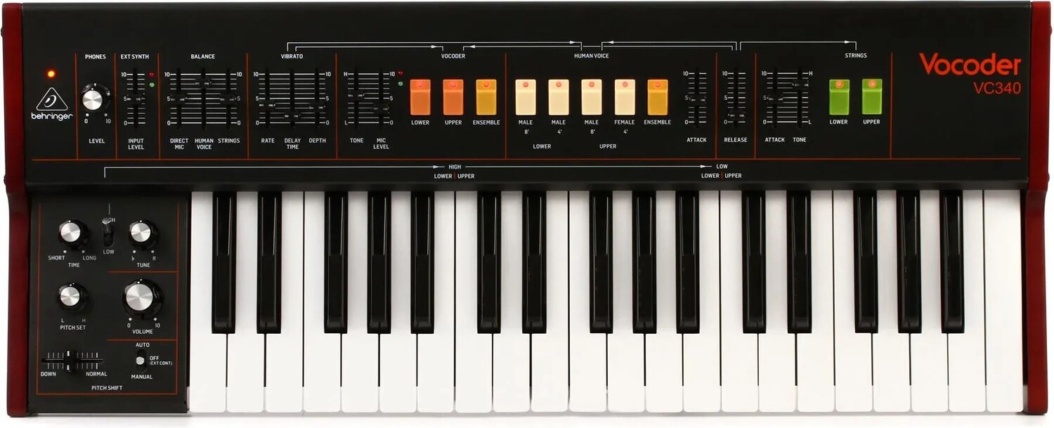 

37-клавишный аналоговый синтезатор Behringer VC340