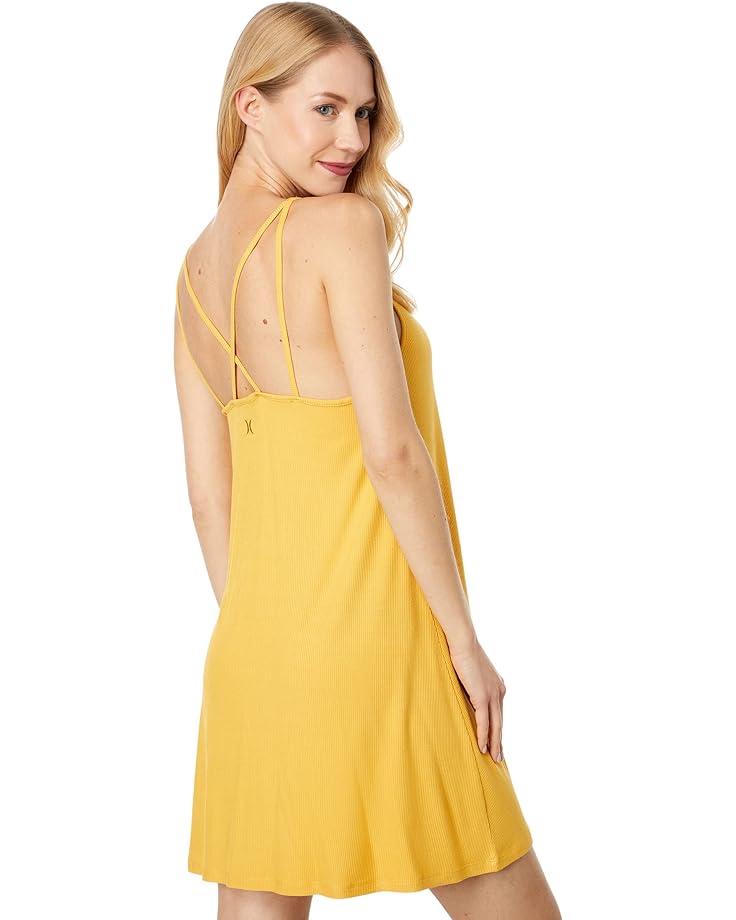 Платье Hurley Claire Rib Tank Dress, цвет Honey Gold