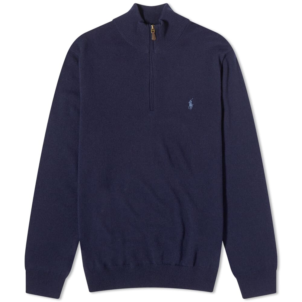 

Трикотажная Свитер Polo Ralph Lauren из овечьей шерсти с полумолнией до половины