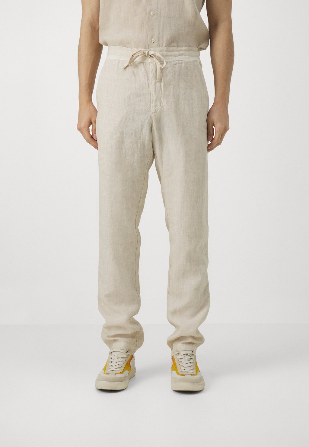

Брюки MEN DRAWSTING PANT 120% Lino, цвет safari soft fade