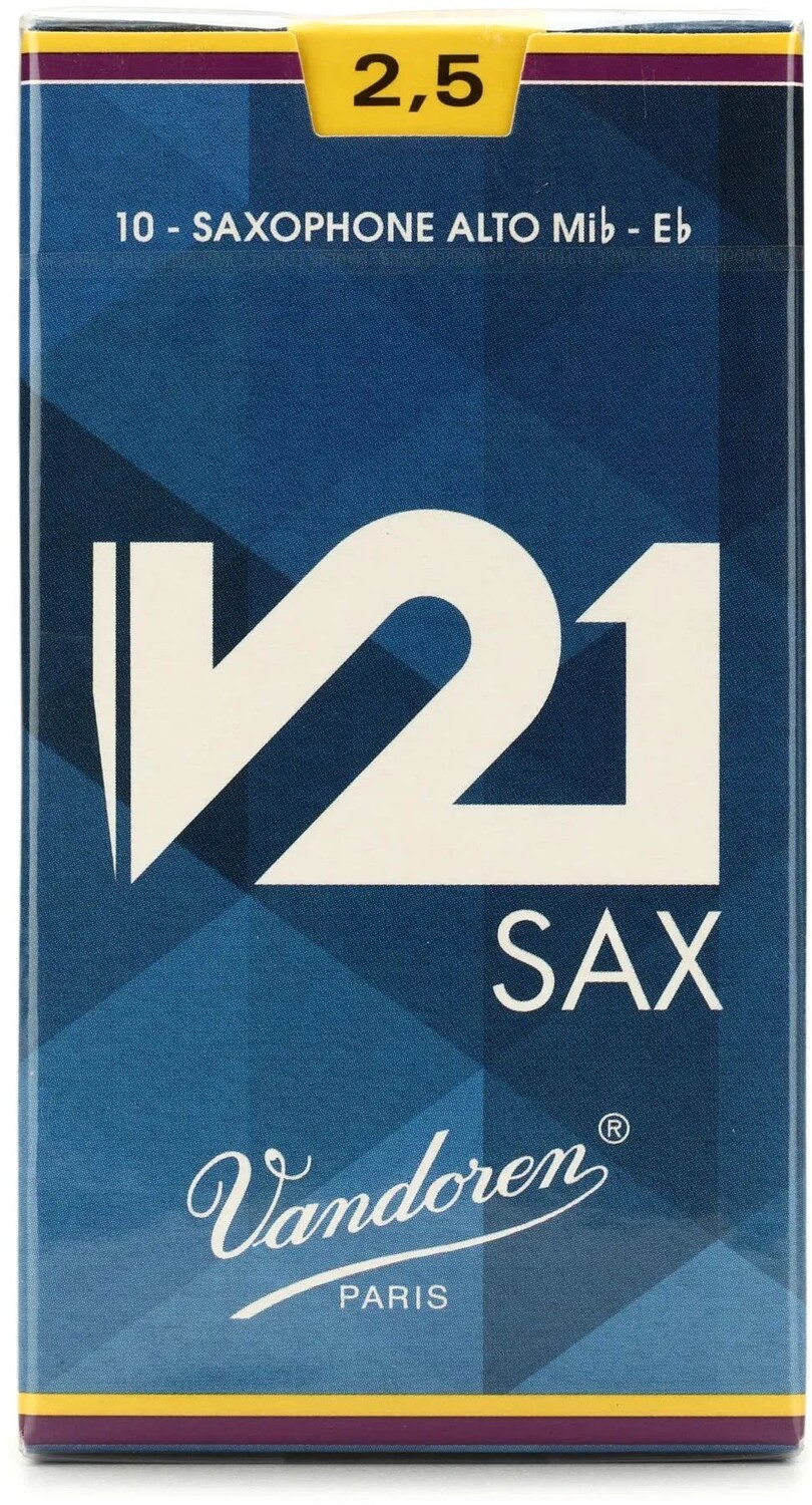 

Vandoren SR8125 — Трости для альт-саксофона V21 — 2,5 (10 шт. в упаковке)