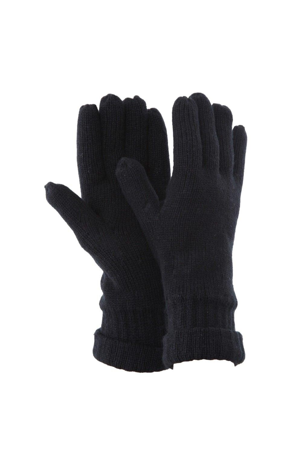 

Трикотажные зимние перчатки Thinsulate (3M 40g) Floso, черный