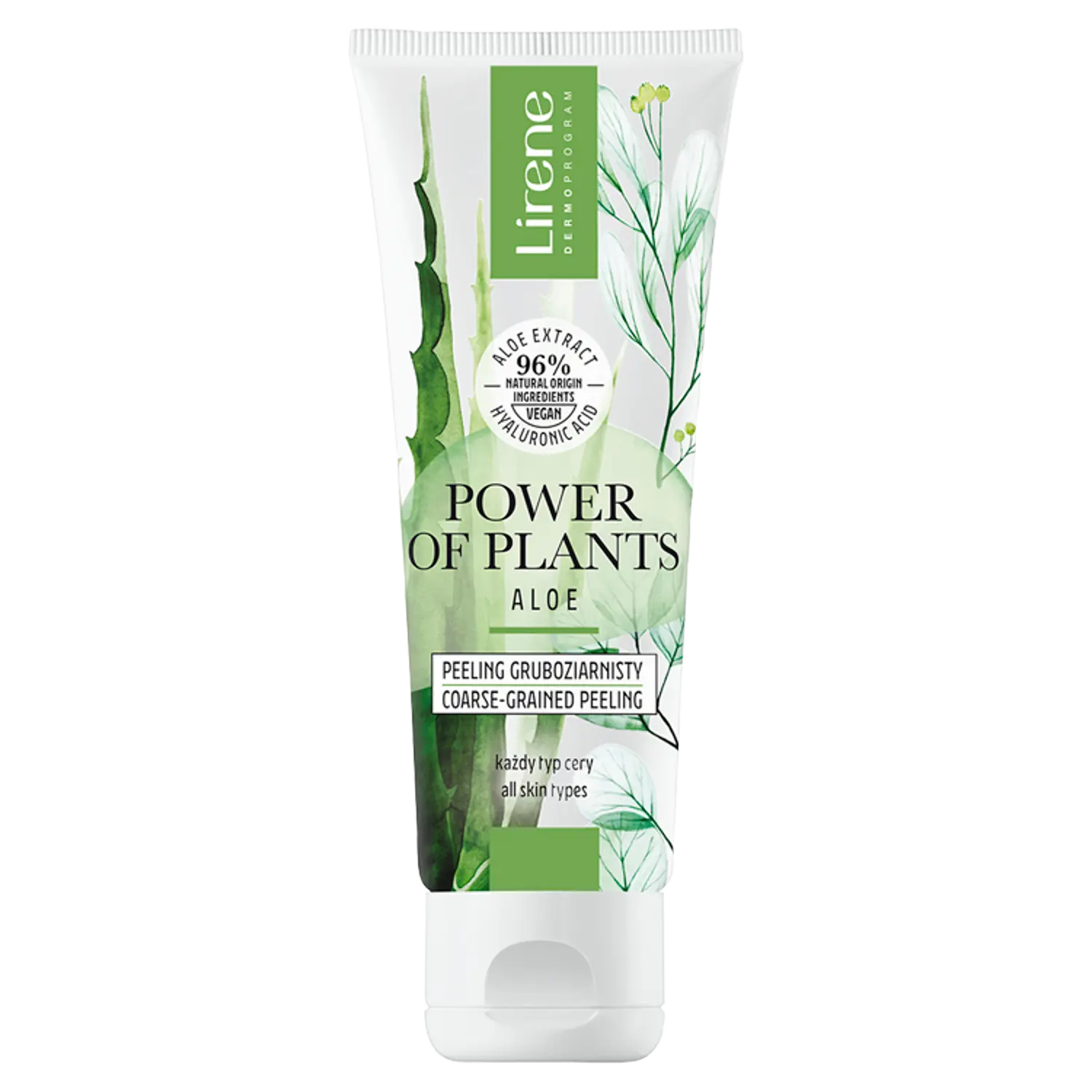 

Крупнозернистый скраб для лица Lirene Power Of Plants, 75 мл