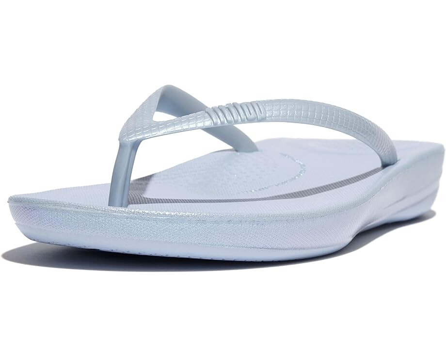 Сандалии FitFlop Iqushion Pearlized Ergonomic Flip-Flops, синий цена и фото