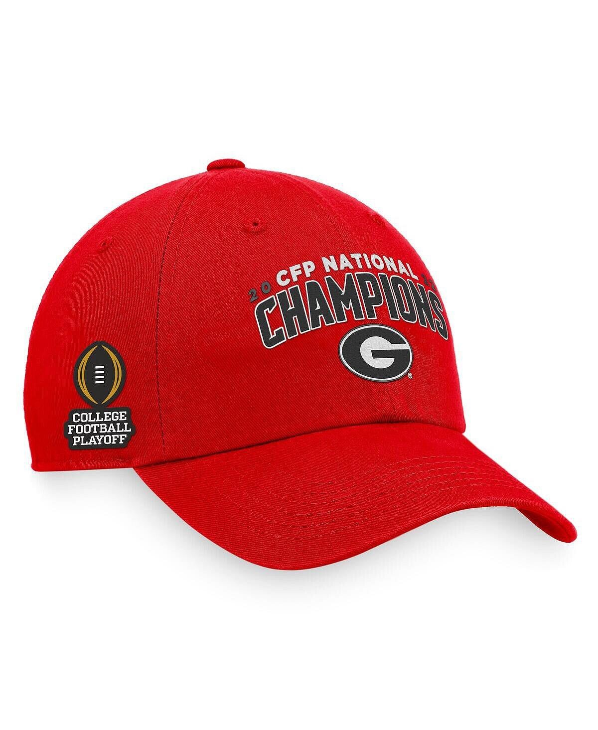 

Мужская регулируемая кепка Red Georgia Bulldogs College Football Playoff 2022 National Champions Crew Top of the World