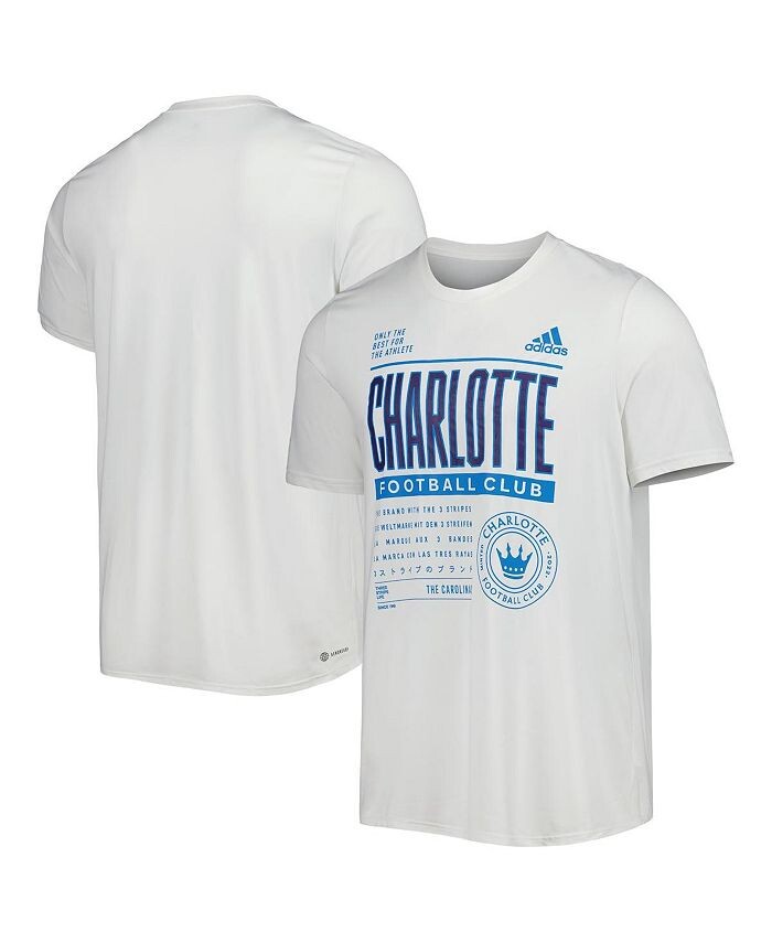 

Мужская белая футболка Charlotte FC Club DNA Performance adidas, белый