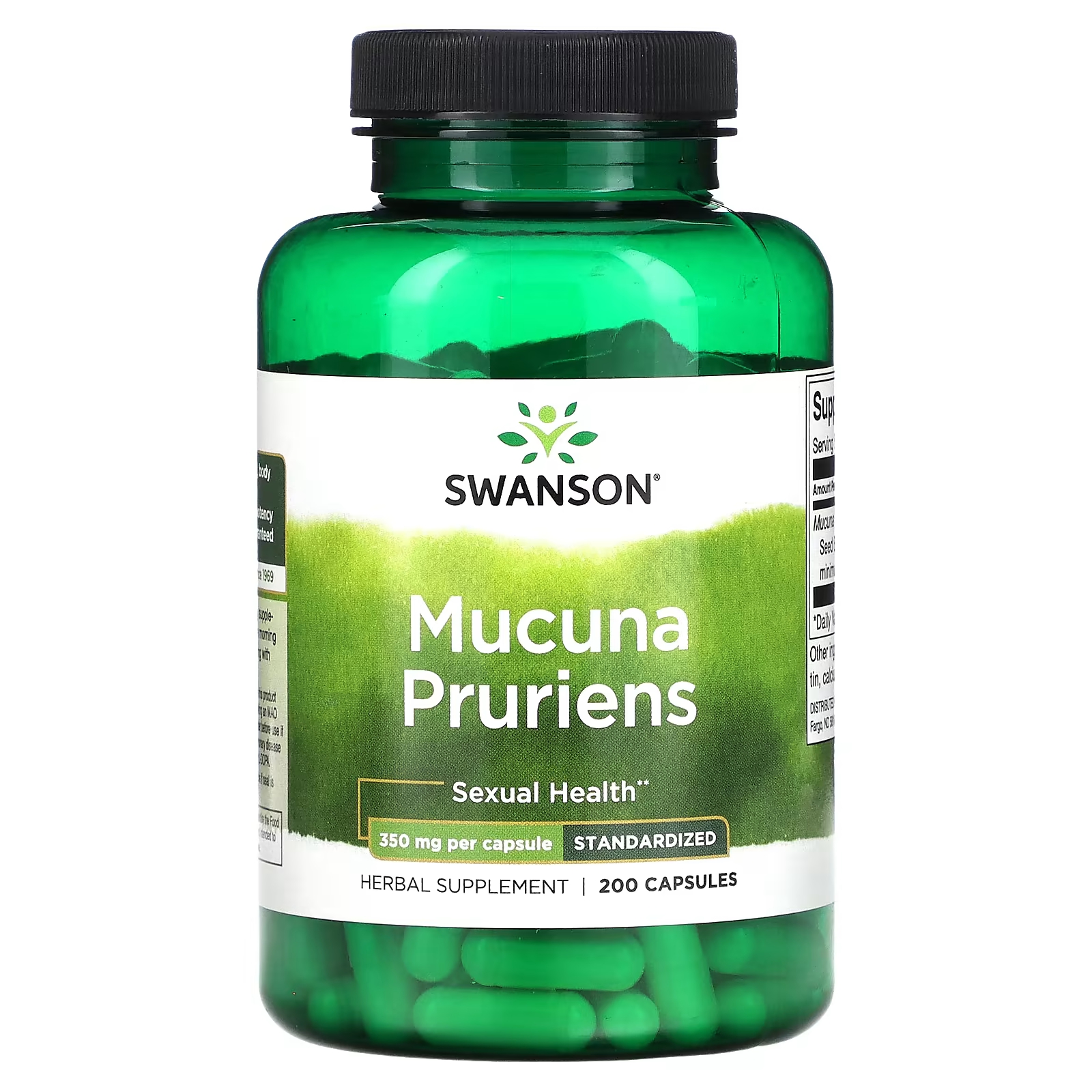 Растительная добавка Swanson Mucuna Pruriens 350 мг, 200 капсул
