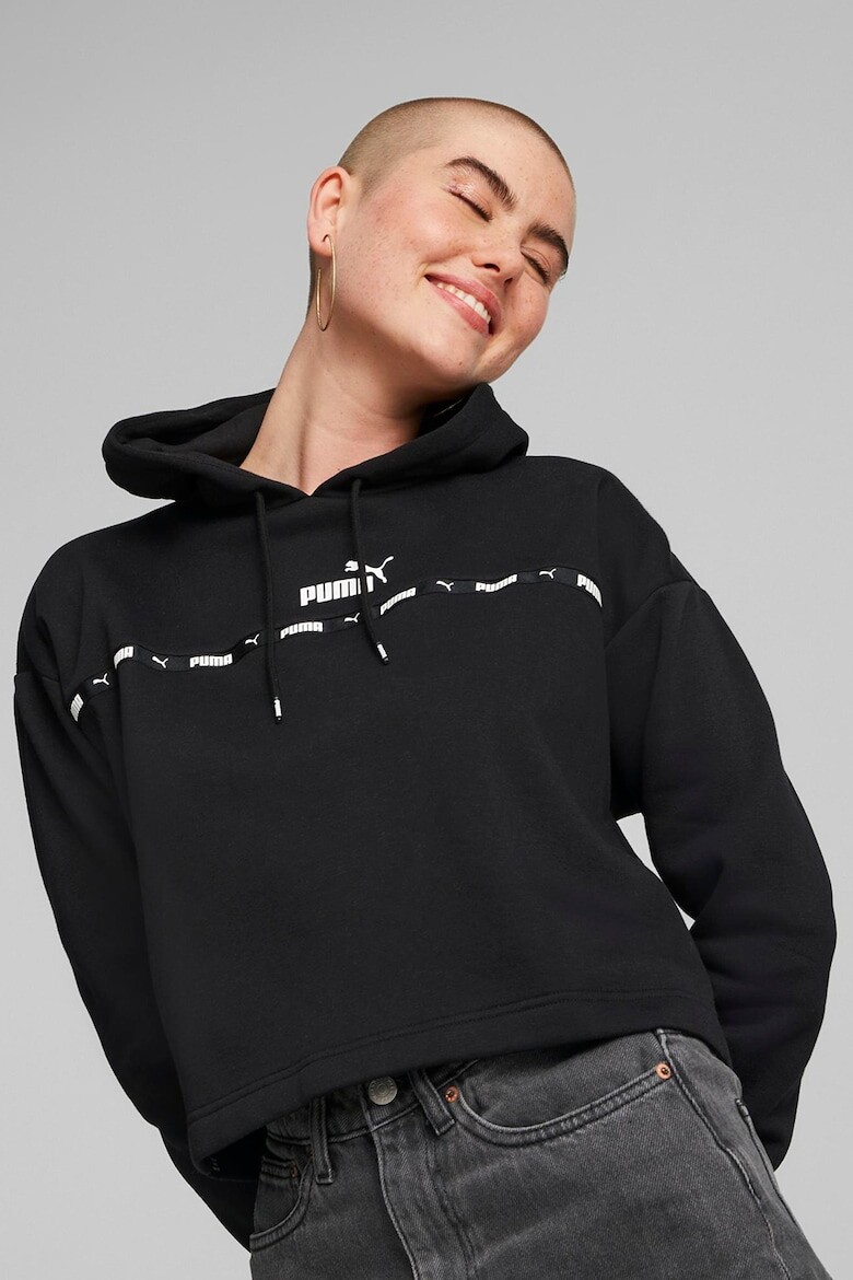 

Укороченная толстовка с логотипом Power Tape Puma, черный