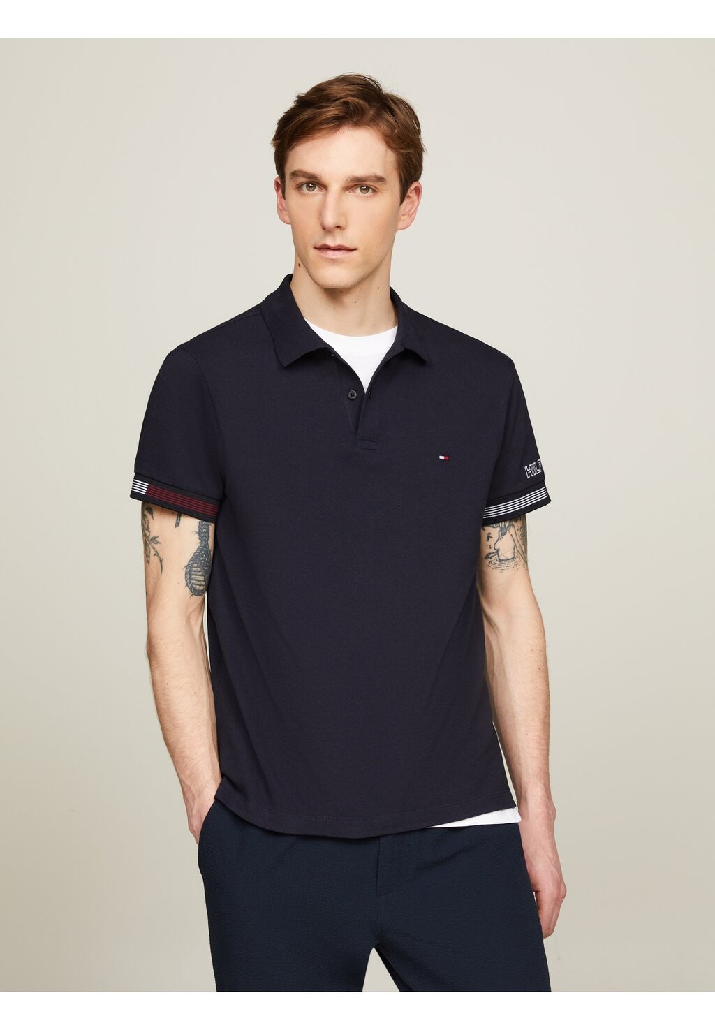 

Рубашка поло Tommy Hilfiger, темно-синий