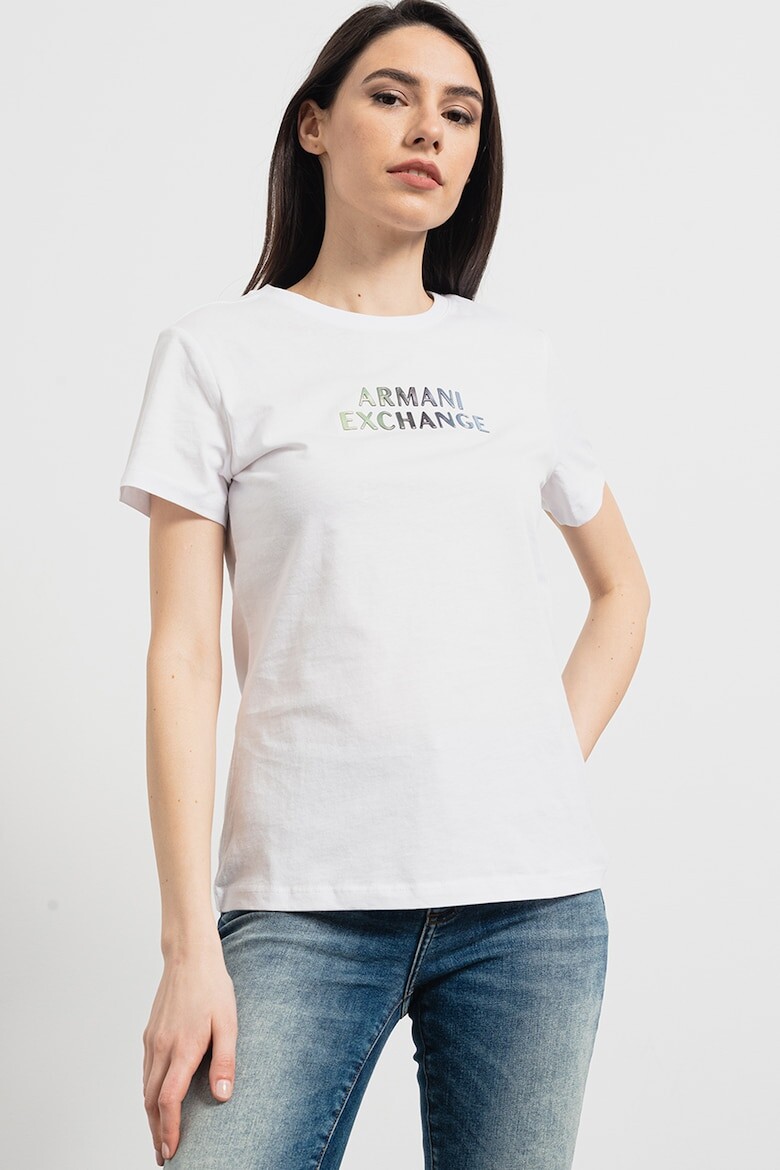 

Футболка стандартного кроя Armani Exchange, белый