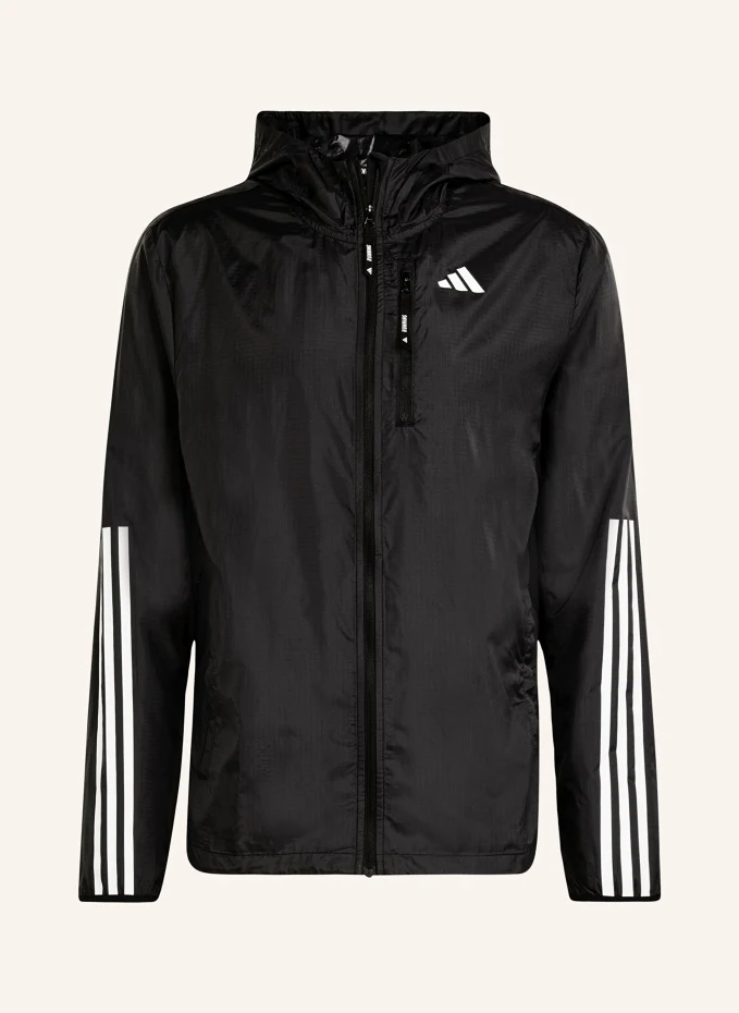 

Беговая куртка own the run Adidas, черный