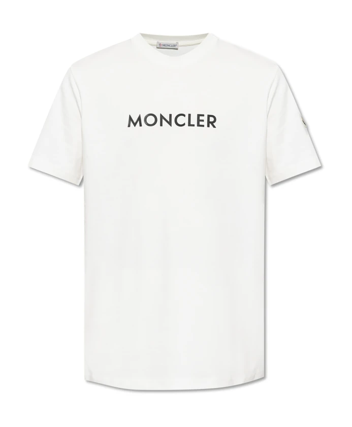 

Футболка с логотипом Moncler, бежевый