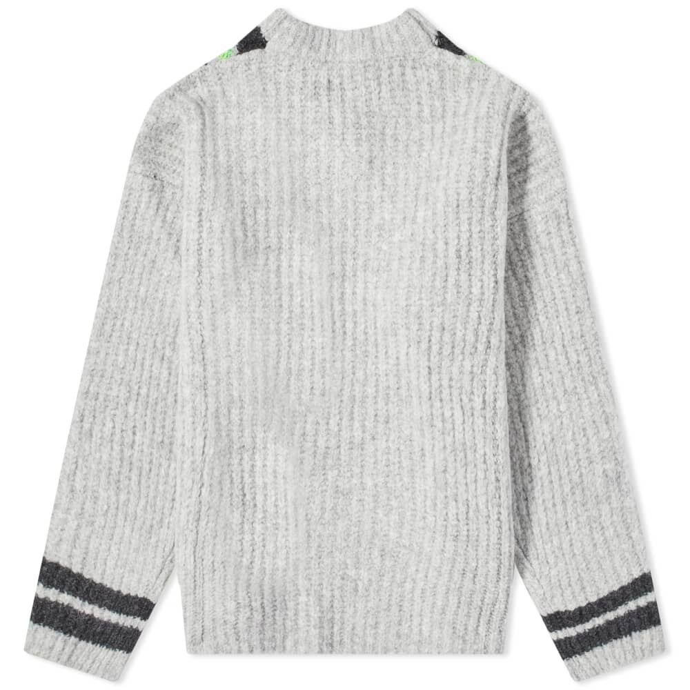 

Erl Унисекс Свитер Hurt Lover Varsity V-образный вырез, серый