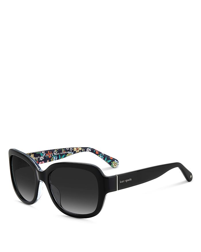 цена Солнцезащитные очки Layne прямоугольной формы, 55 мм kate spade new york