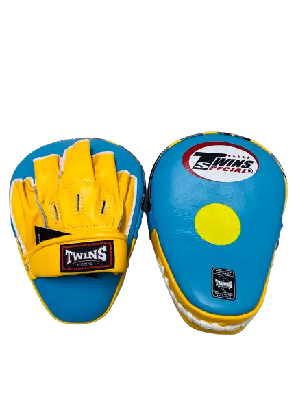 

Лапы тренировочные Twins Special Focus PML 10, голубой / желтый