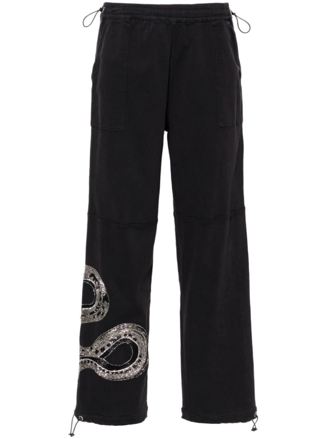 

AllSaints твиловые брюки Yas с бисером, черный