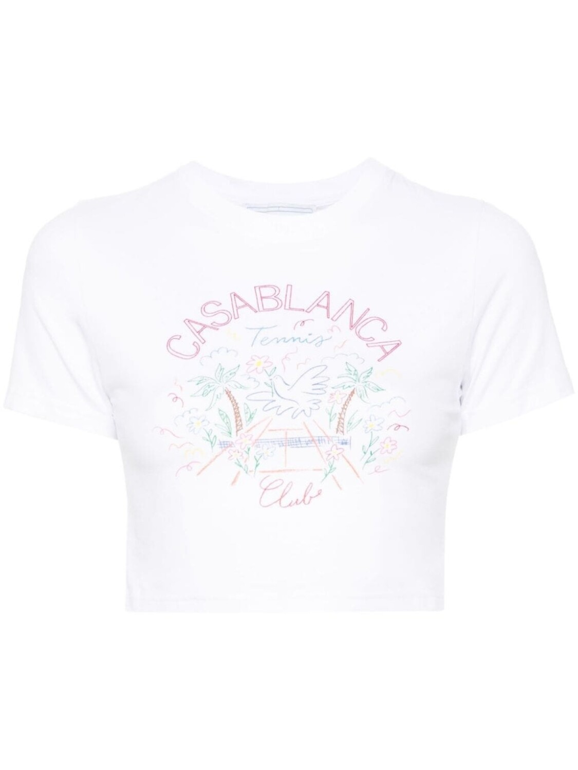 

Casablanca футболка с принтом Tennis Club, белый