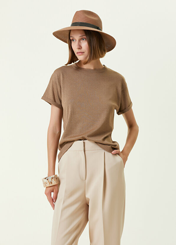 

Карамельный кашемировый трикотаж Brunello Cucinelli