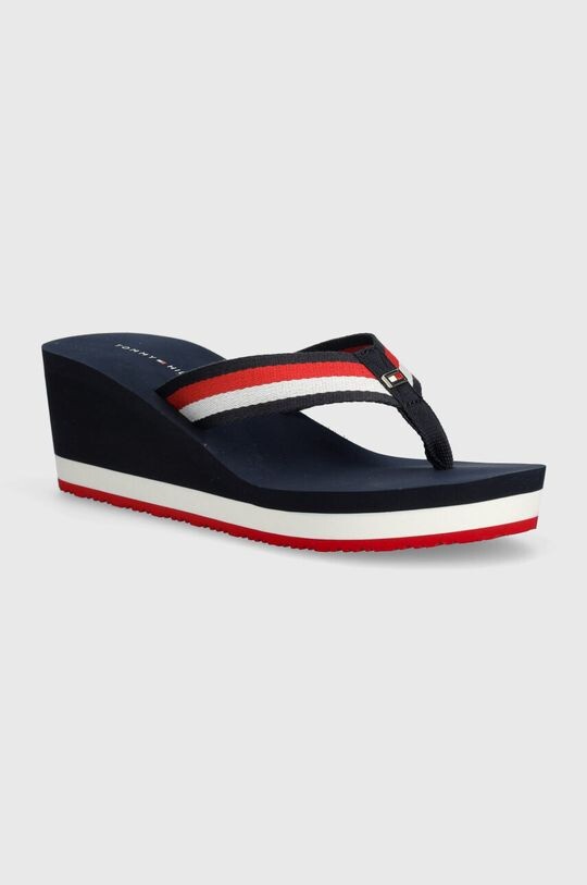

Шлепанцы CORPORATE WEDGE BEACH SANDAL Tommy Hilfiger, темно-синий