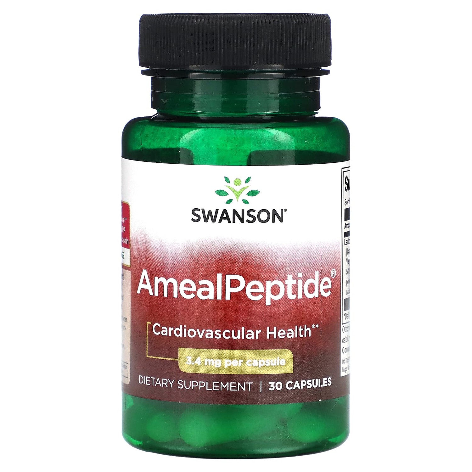 

AmealPeptide, 3,4 мг, 30 капсул, Swanson