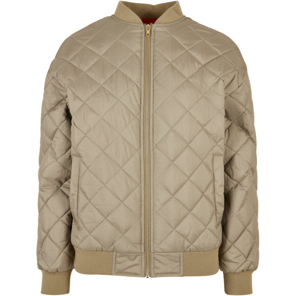 

Куртка Urban Classics Oversized Diamond Quilted Bomber, зеленый