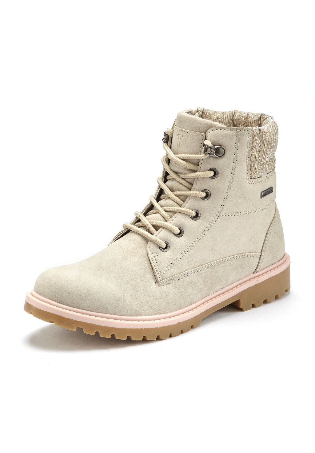 

Ботильоны на шнуровке LASCANA, цвет beige rose