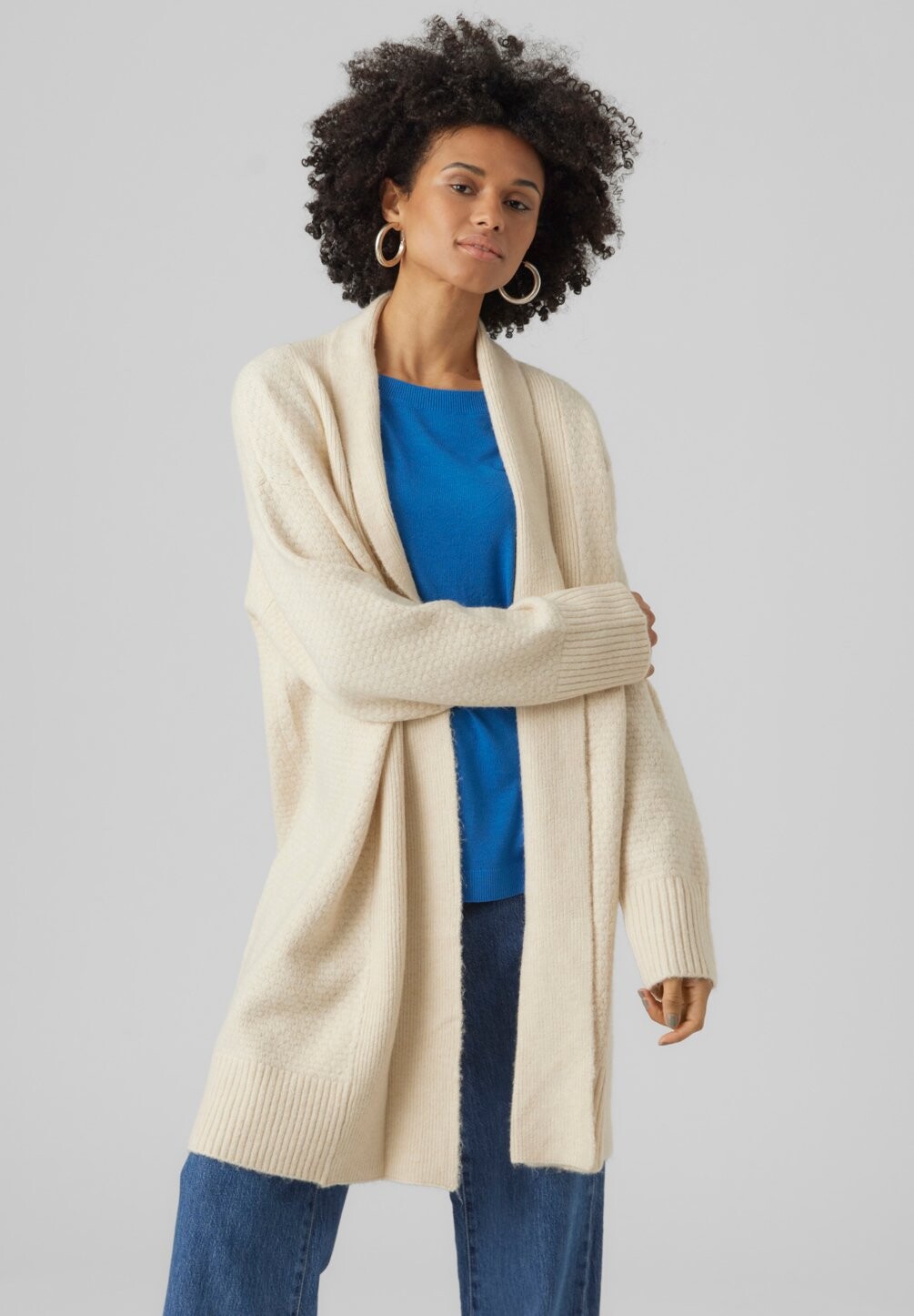 

Кардиган Vero Moda VMHEIDI ОТКРЫТЫЙ КАРДИГАН, цвет birch melange