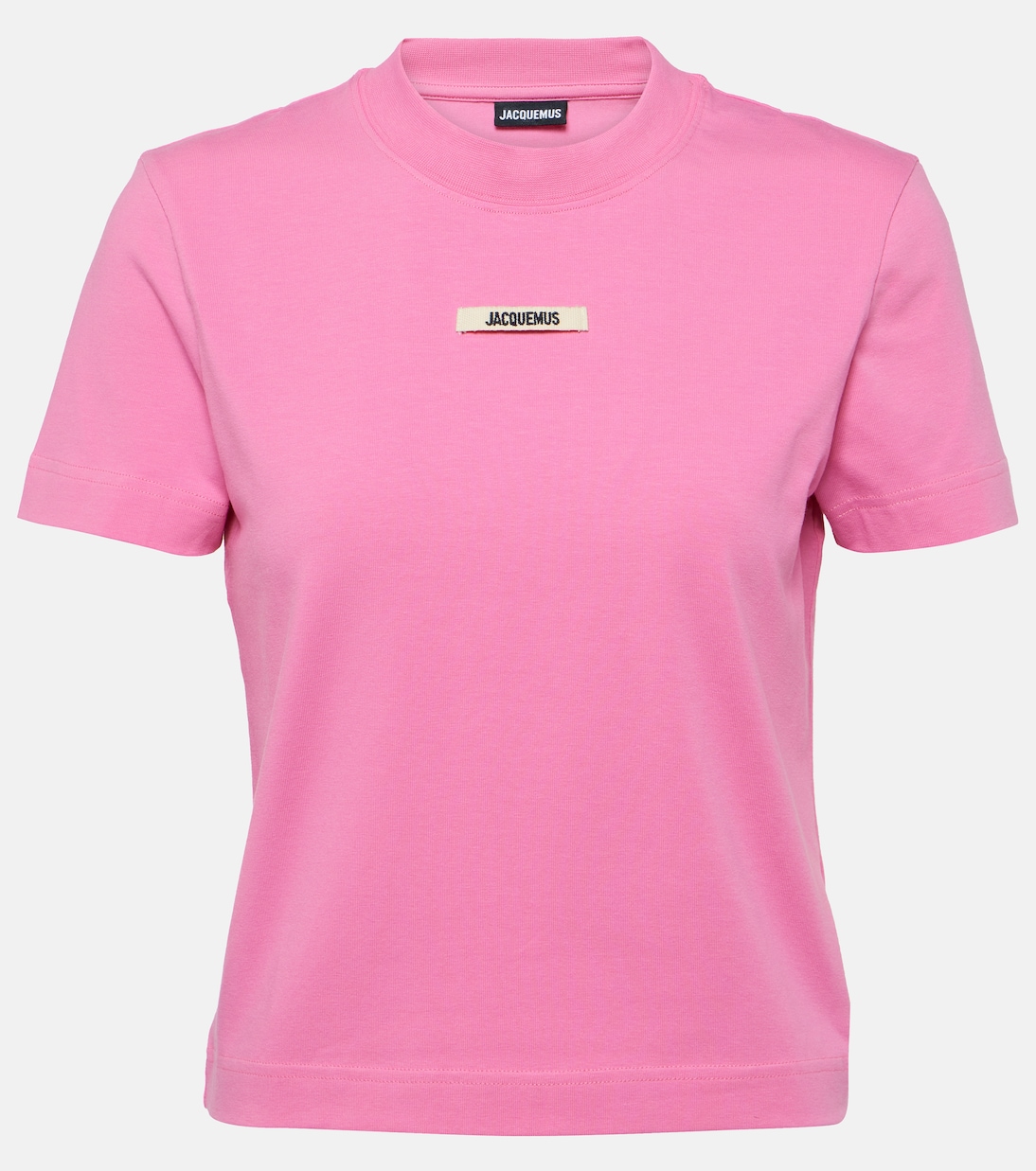 цена Футболка le футболка gros grain из смесового хлопка Jacquemus, розовый