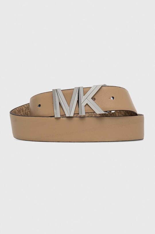 

Двусторонний кожаный ремень MICHAEL Michael Kors, коричневый