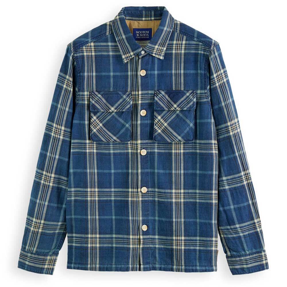 

Рубашка Scotch & Soda Indigo Checked, синий