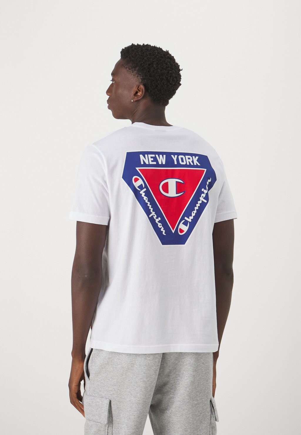 

Футболка с принтом Retro Crewneck Backprint Champion, белый