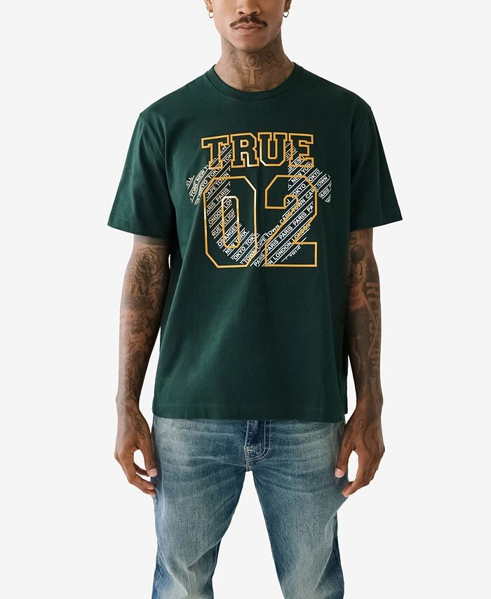 

Мужская футболка с коротким рукавом Relaxed 02 City True Religion, зеленый