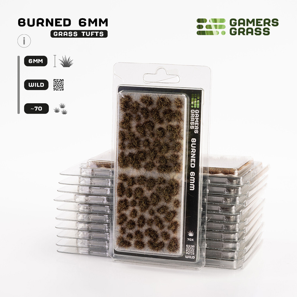 

Аксессуары Gamers Grass Gamers Grass Tufts: Burned Tufts - Wild 6mm