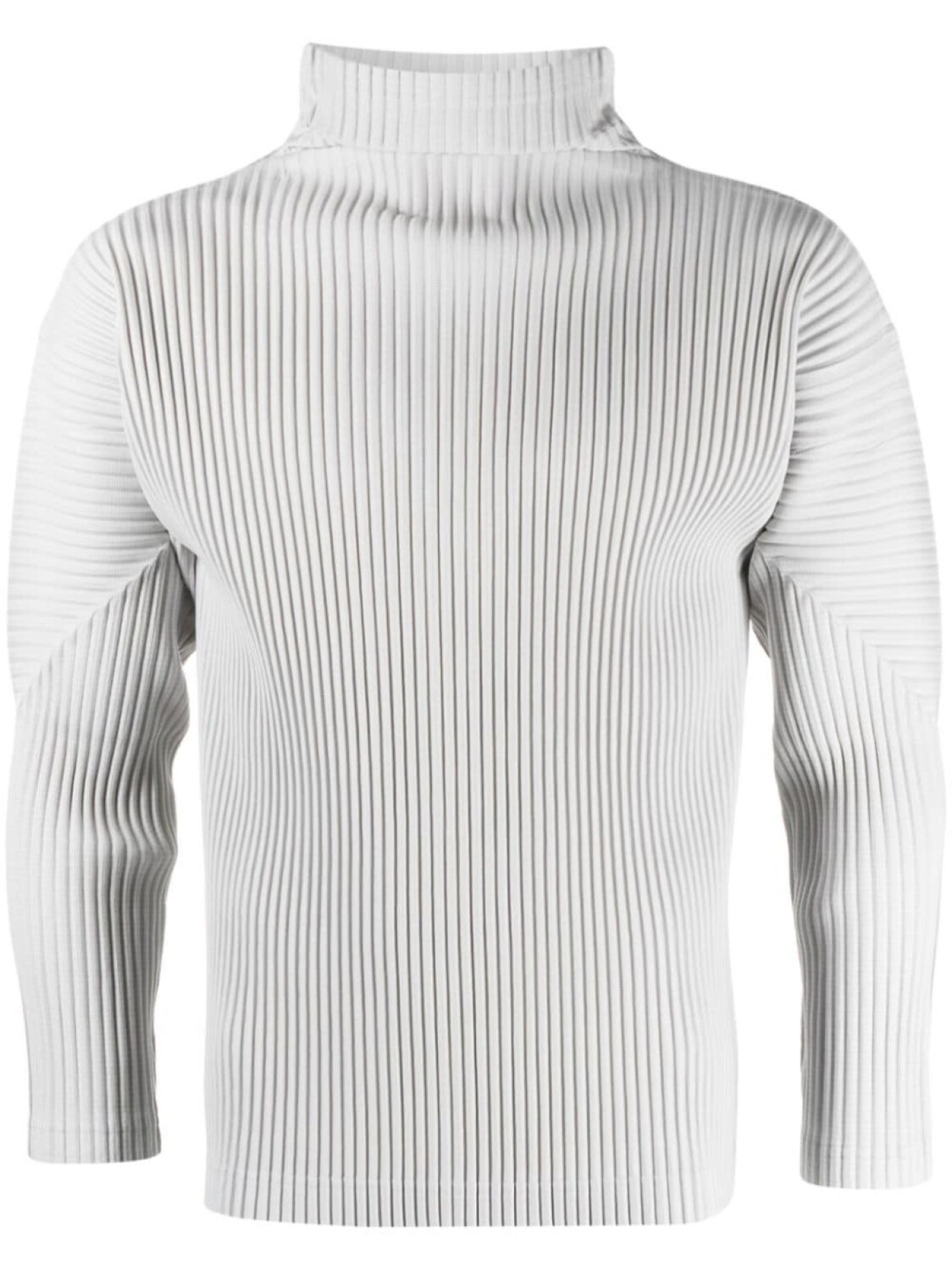 

Homme Plissé Issey Miyake плиссированная футболка с высоким воротником, серый