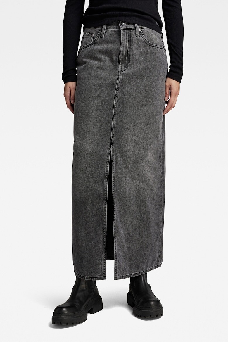 

Длинная джинсовая юбка из натурального хлопка G-Star Raw, серый