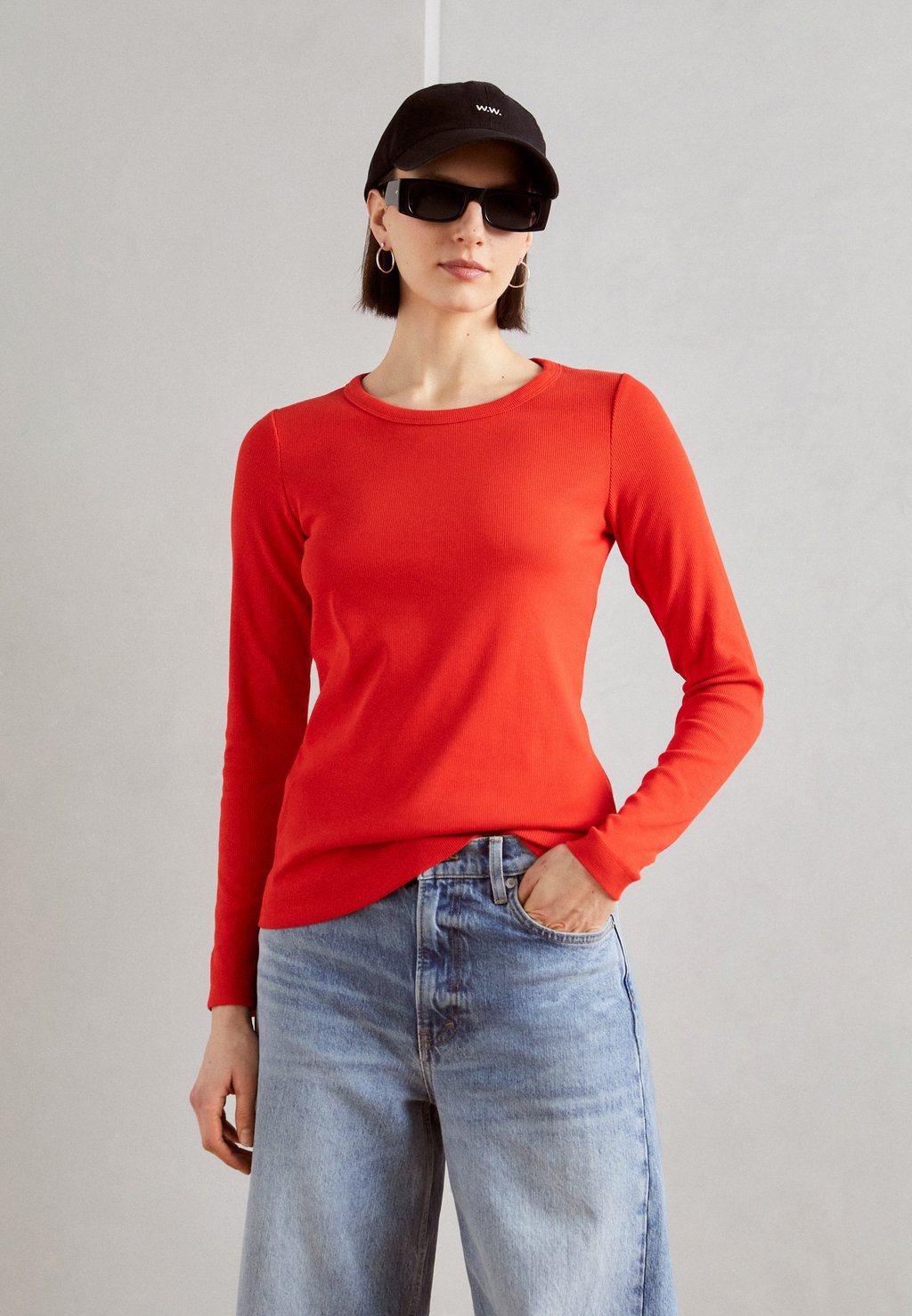 Рубашка с длинным рукавом CREW Esprit, цвет red