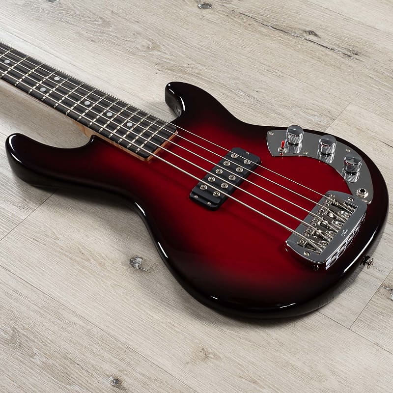 Басс гитара G&L USA Custom Shop L-1000 5-String Bass Ebony Fretboard 3A Flame Maple Redburst