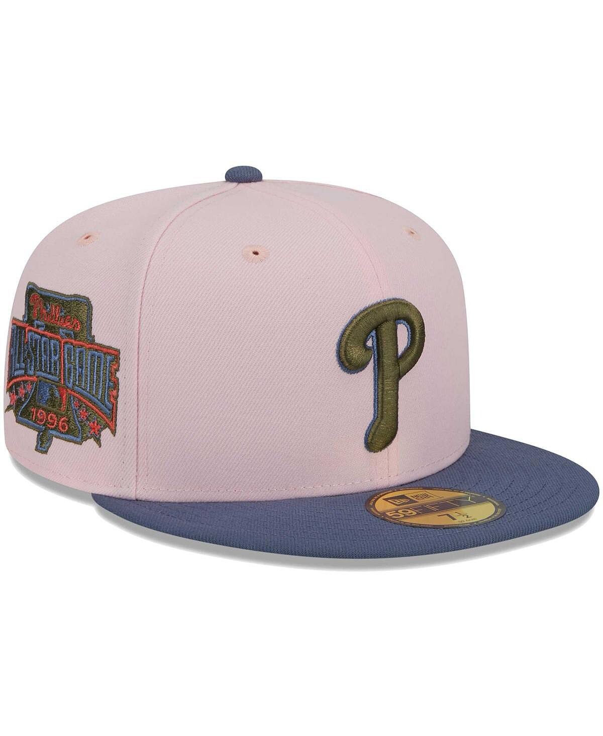 

Мужская приталенная шляпа розового, синего цвета Philadelphia Phillies Olive Undervisor 59FIFTY New Era