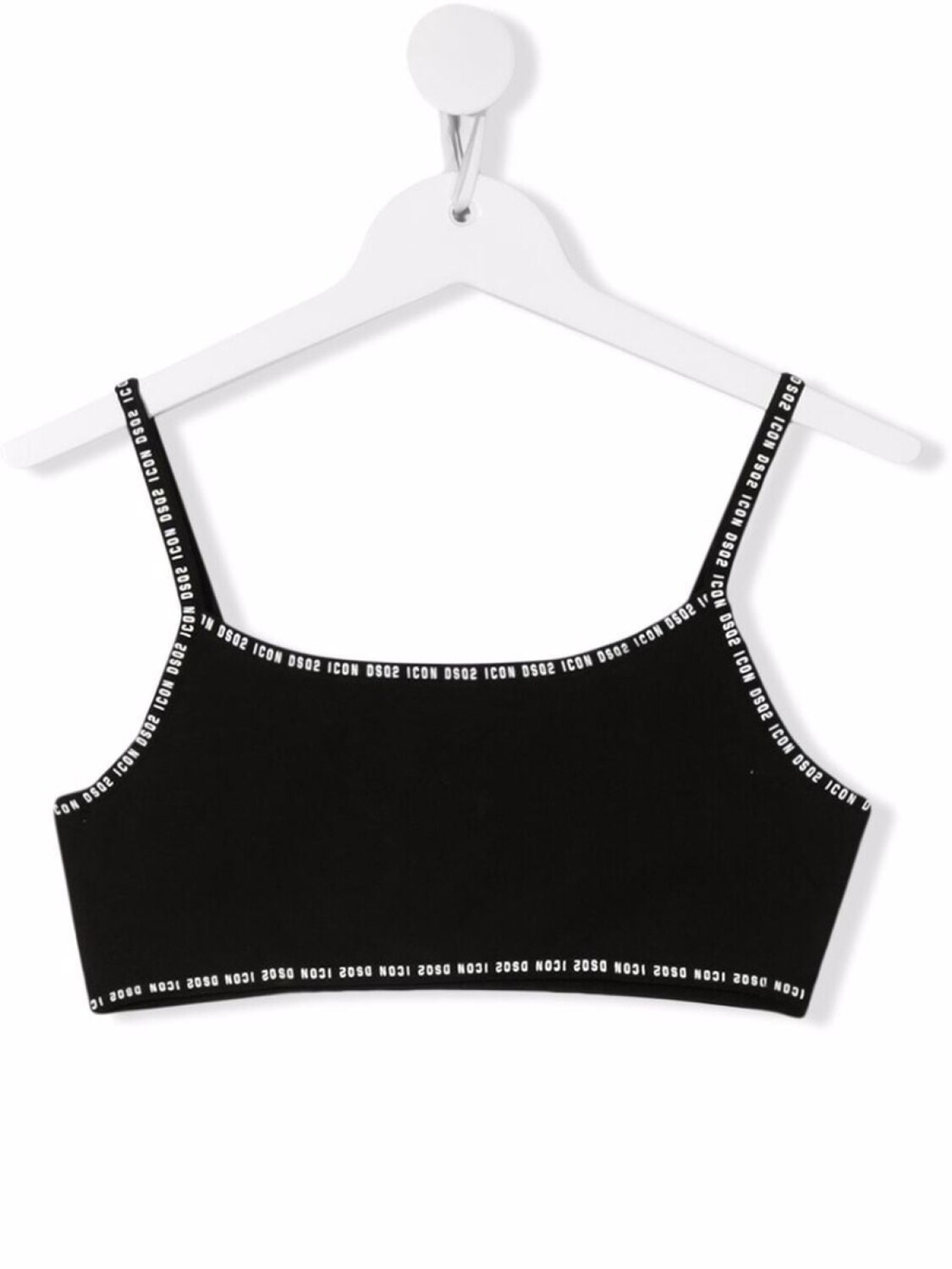 

DSQUARED2 KIDS топ с логотипом, черный