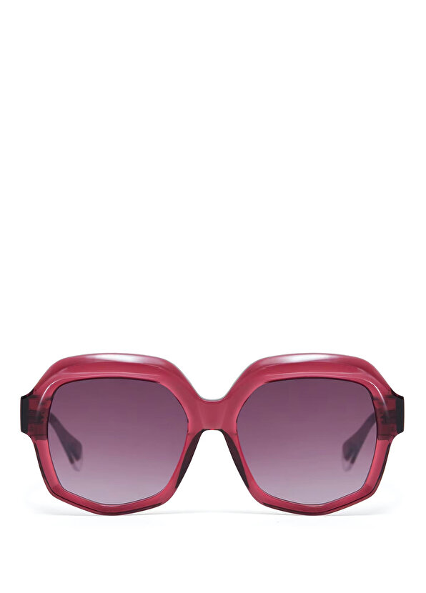 цена Красные женские солнцезащитные очки pixie 6852 6 с геометрическим рисунком Gigi Studios