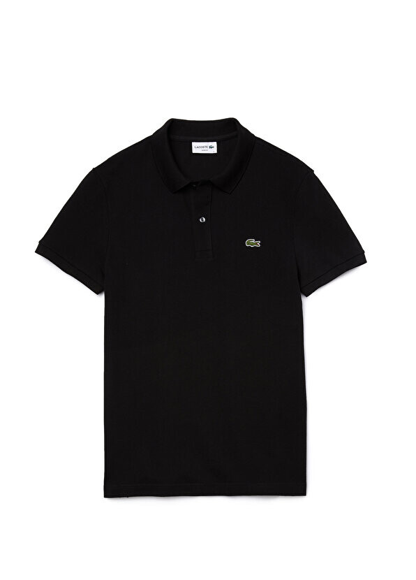 

Черная мужская футболка-поло slim fit l.12.12 Lacoste, Черный