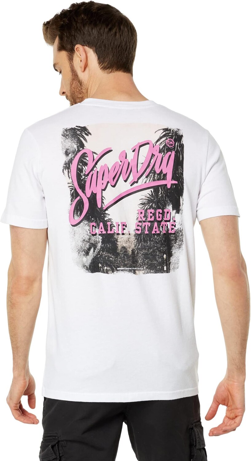 

Винтажная футболка с фотографиями Superdry, цвет Optic
