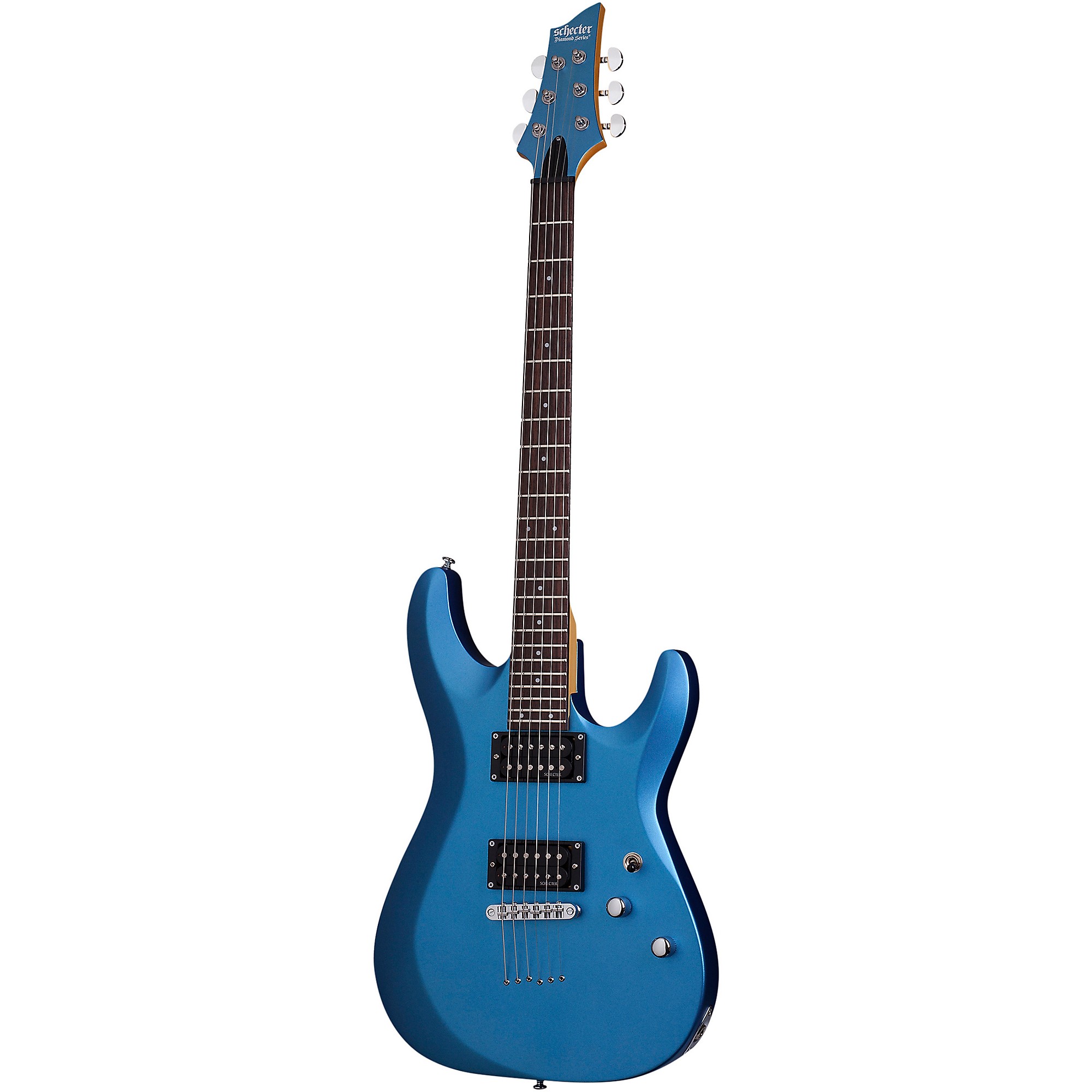 цена Schecter Guitar Research C-6 Deluxe Электрогитара синий металлик