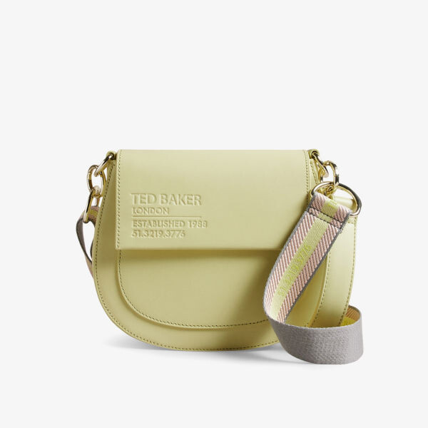 

Кожаная сумка-сэтчел Darcell с тисненым логотипом Ted Baker, зеленый