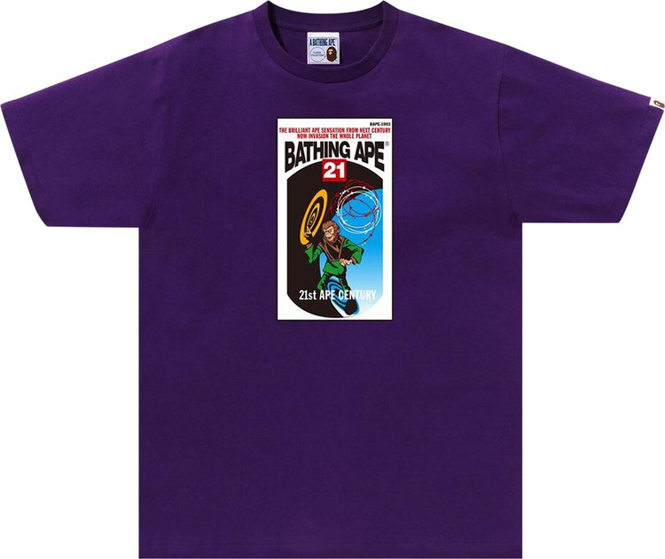 

Футболка BAPE By Bathing Ape 'Purple', фиолетовый